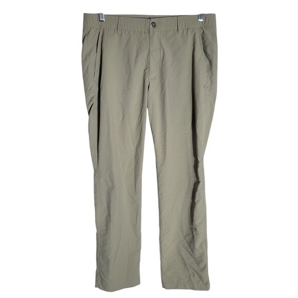 Under Armour Golf Chino Pants Men's Size 36 X 32 Outdoor Khaki Athletic Preppy - Picture 1 of 12